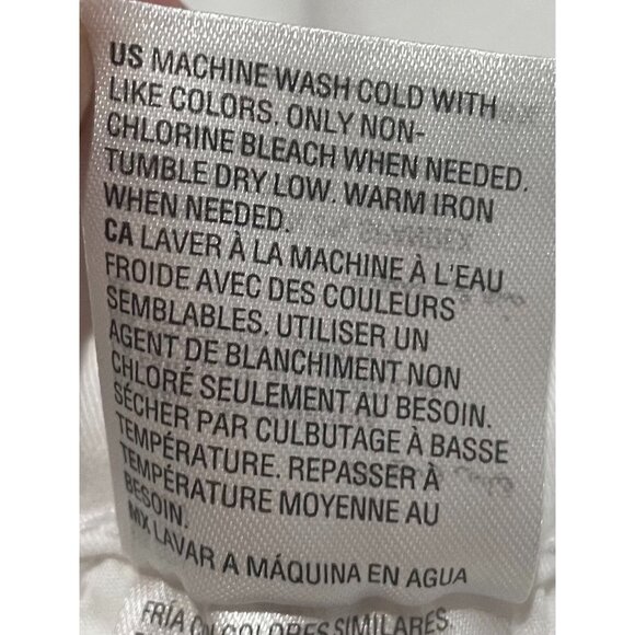 Style & Co. Womens White Wide-Leg Cotton/Spandex Pants Size 20W With Pockets - Picture 9 of 13